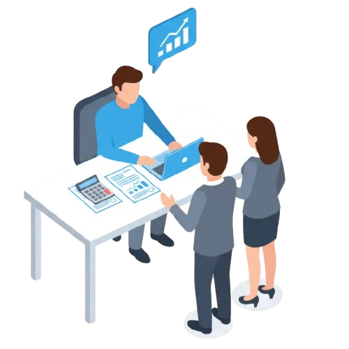 Illustration de services comptables